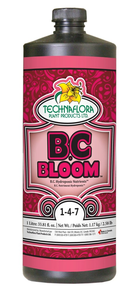 Technaflora B.C. Bloom 1 - 4 - 7 - 1L Hydroponic Plant Nutrient