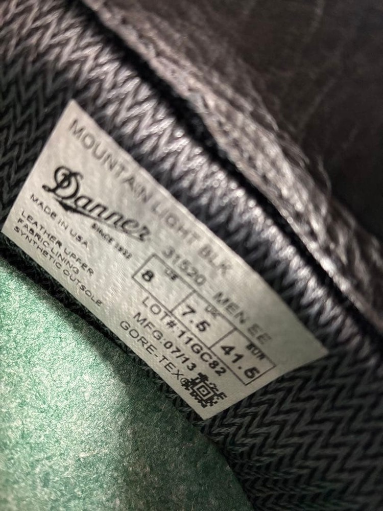 Danner Mountain Light BLK 31520 US8