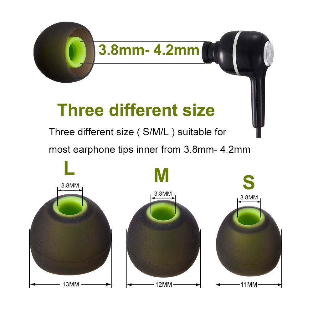 Earbud Tips High Quality Soft Silicone Earbuds Small/Medium/Large, color16