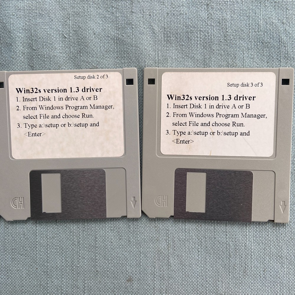 Software Drivers Win32s Version 1.3 VGA Master Reveal AITech Diamond Multimedia