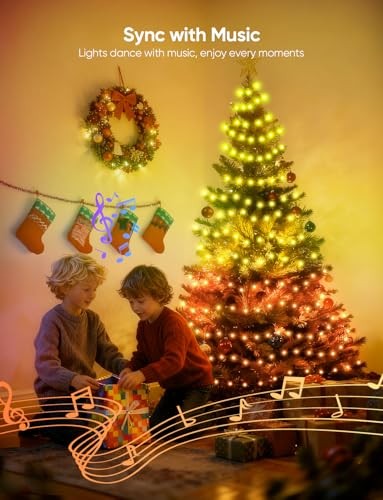 Christmas String Lights,66 FT 200 LED Outdoor String Lights, 111 Scene Modes