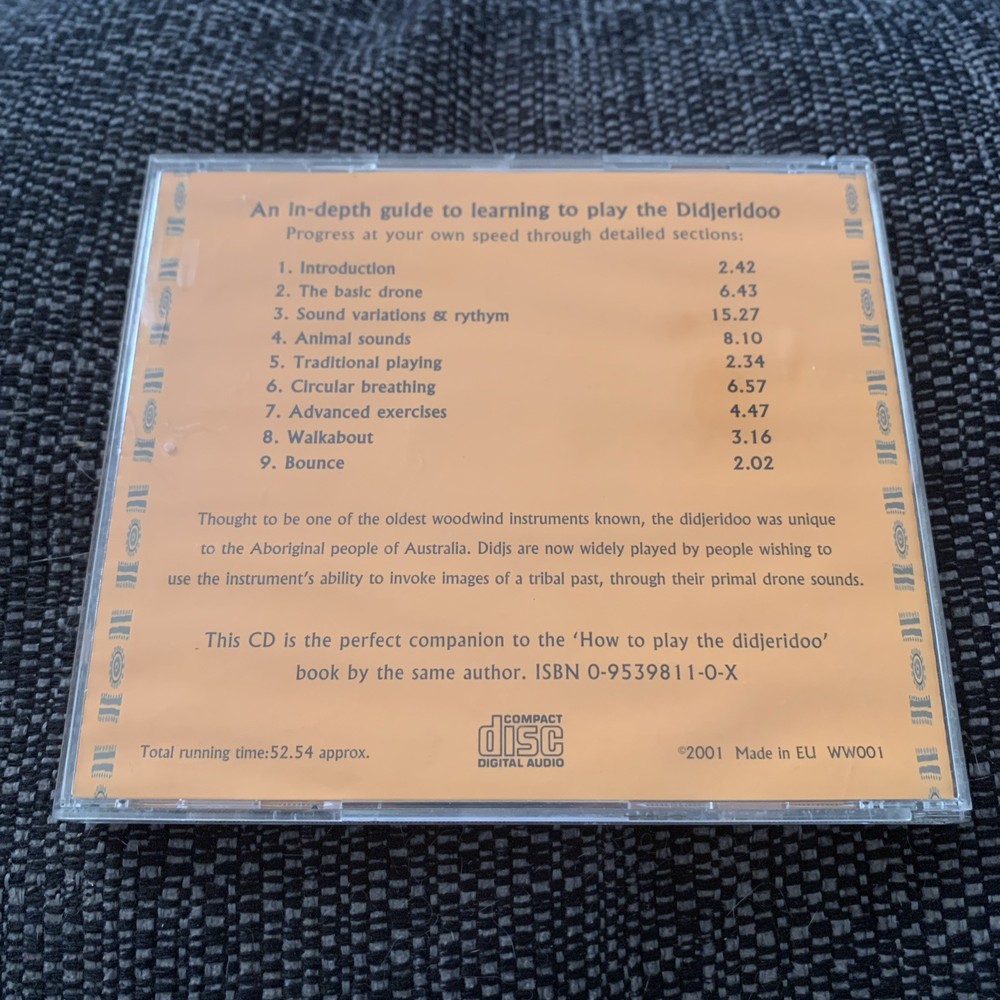 HOW TO PLAY THE DIDJERIDOO CD - A PRACTICAL GUIDE FOR EVERYONE Jonathan Cope