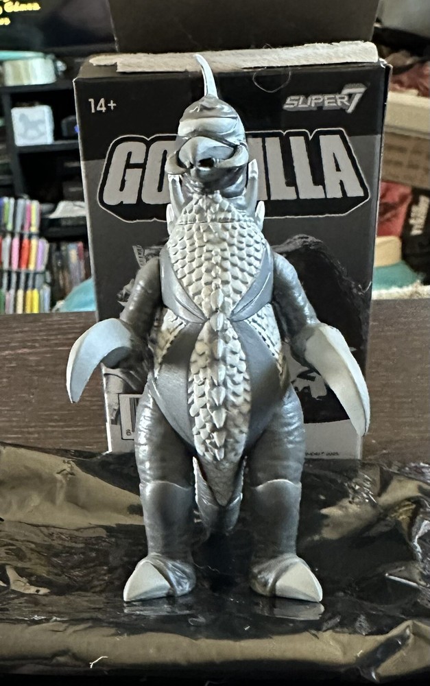 Super7 ReAction Godzilla Blind Box Gigan Silver Screen w/ Box