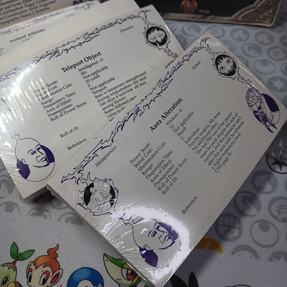 Deck Of Psionic Powers 9458 Dungeon Master Decks 2nd Edition DECKS STILL SEALED!