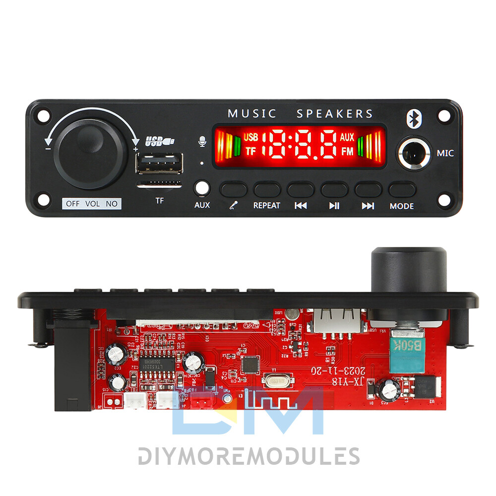 50W Amplifier Bluetooth MP3 Player Decoder Board DC6-18V FM Radio TF Car kit