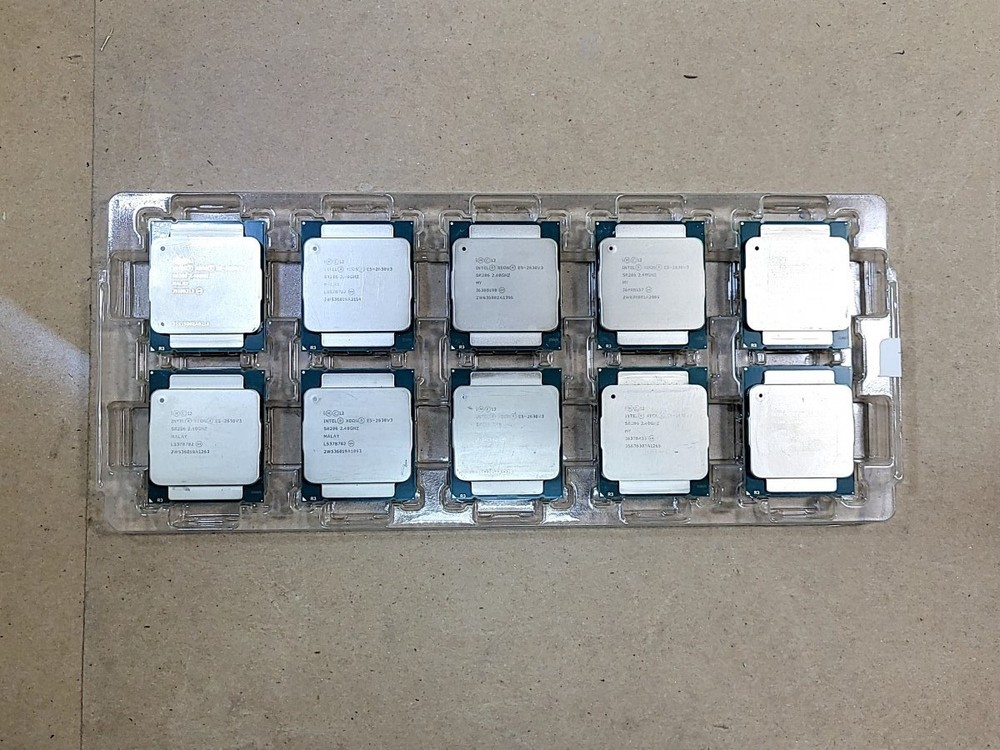Lot of 10* INTEL SR206 Xeon E5-2630 v3 2.4GHz Server CPU