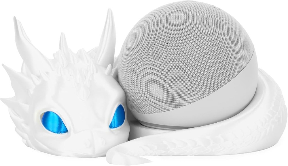 Dragon Stand for Echo Dot 4th/5th Gen, 3D Printed Smart Speaker Holder