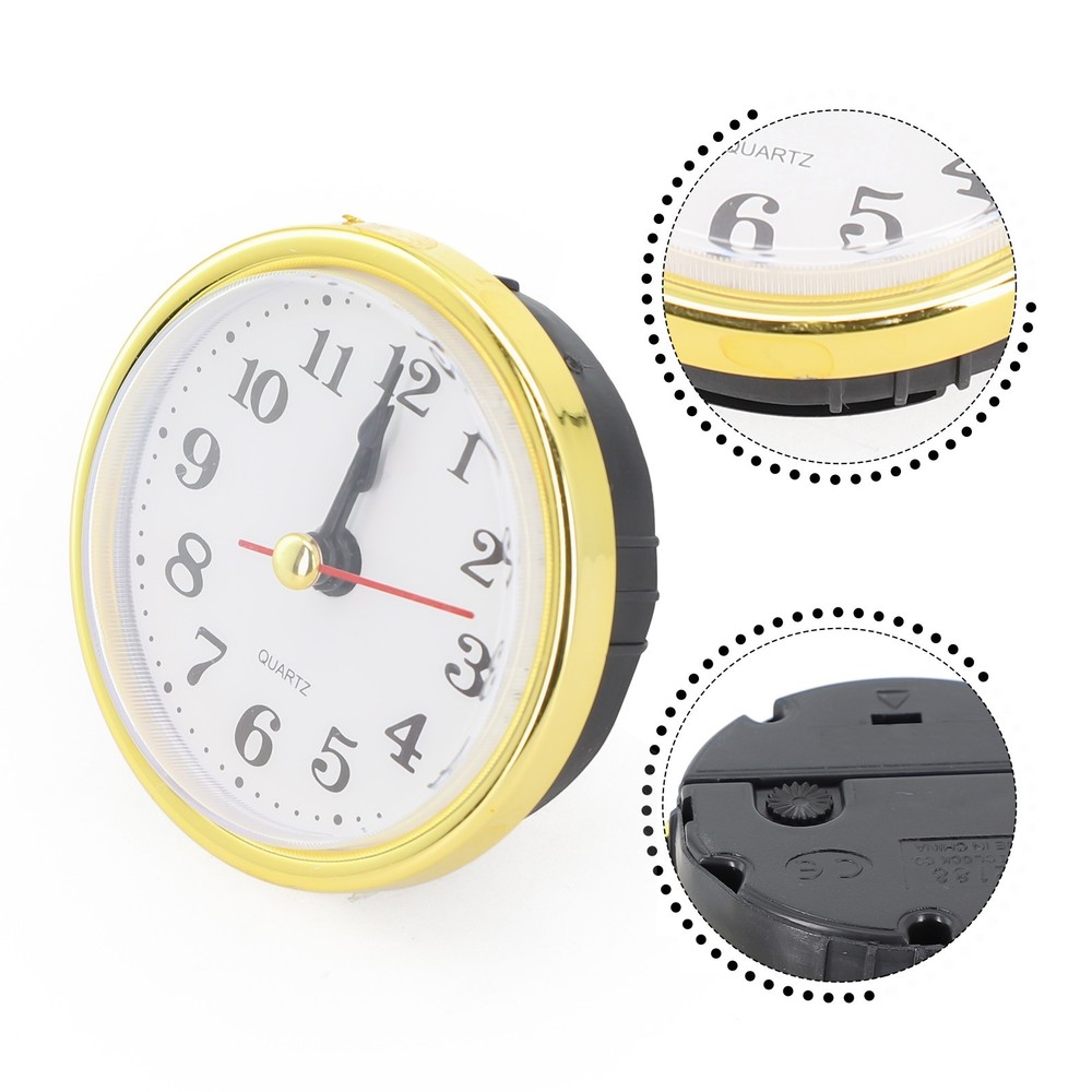 Practical Quartz Clock Insert Movement Replacement Repairing Clocks Gold