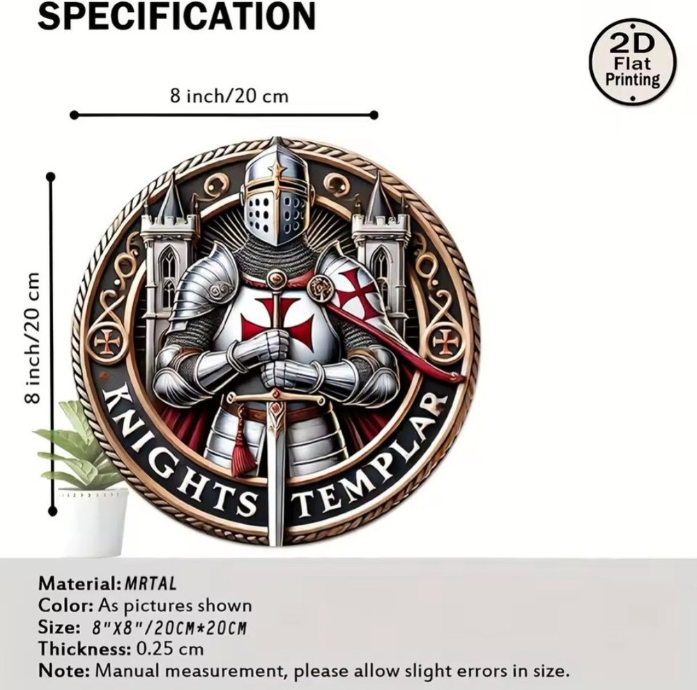 Knight Templar metal Signs (2 Pack)