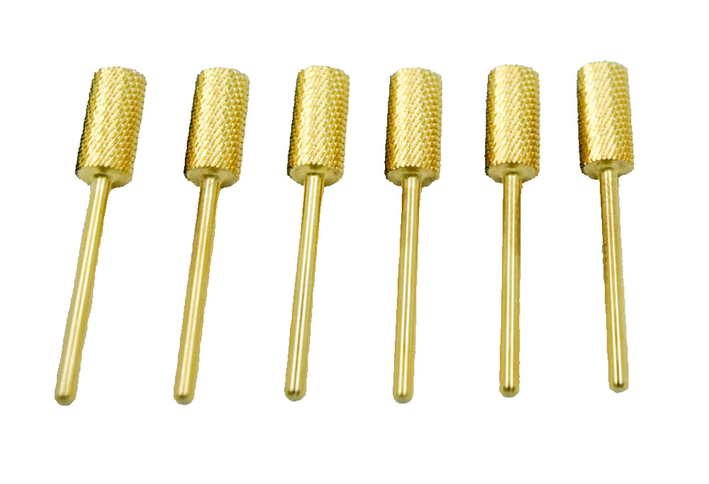 Startool Acrylic Nail Drill 3/32" STM Medium Gold *( 6 Pieces)
