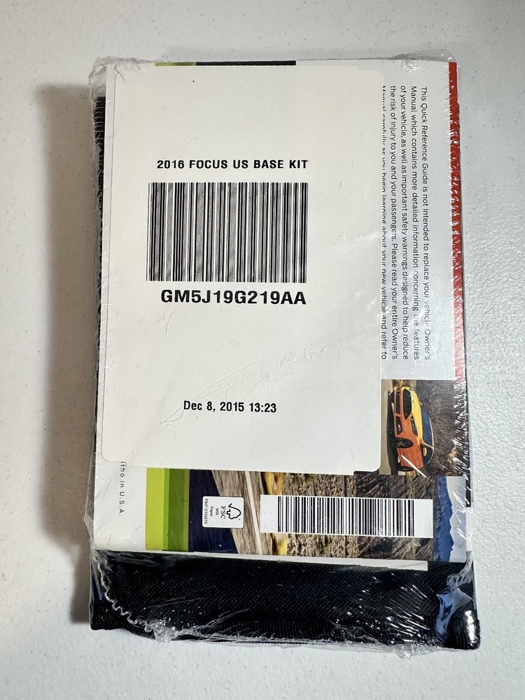 2016 Ford Focus Owner's Manual Set OEM