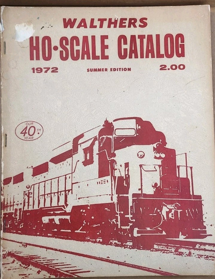 Walthers 1972 Edition Model Railroad Reference Book Catalog HO Scale
