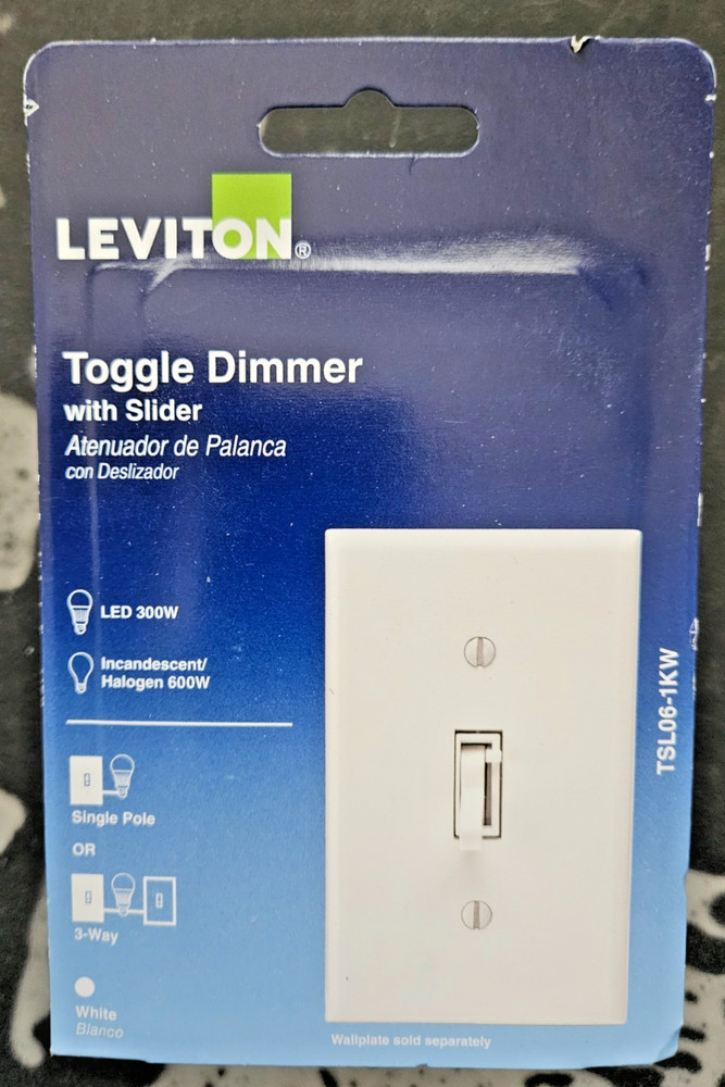 Leviton Toggle Slide Dimmer Switch for Dimmable LED