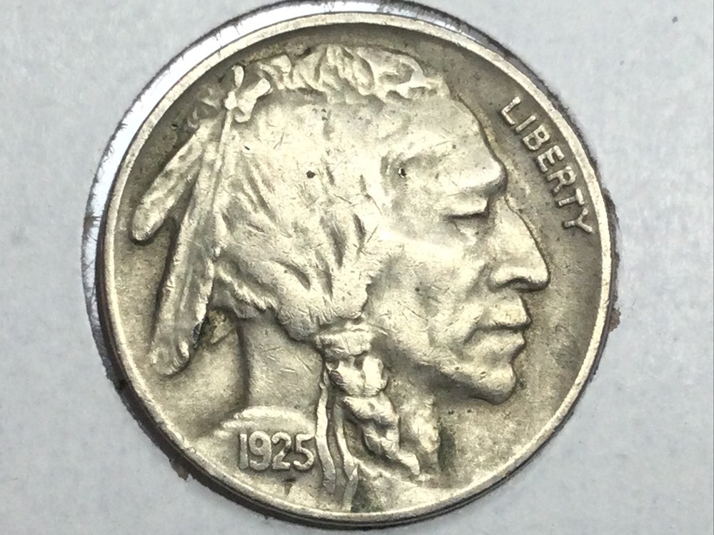 1925 Buffalo Nickel in almost uncirculated