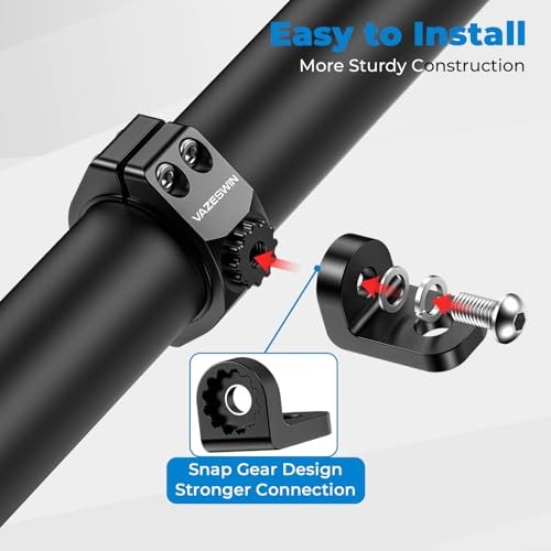 2PCS Solid UTV Whip Light Mount, Aluminium Alloy Thickened UTV Flag Mount,