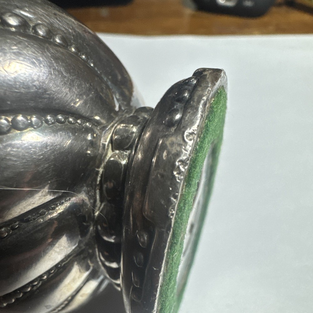 Vintage Silver Plate RONSON CROWN Table Lighter US