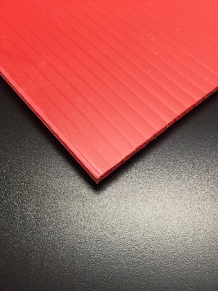 Coroplast 4mm 18" x 24" (8 Pack) Red Corrugated Plastic Sheets Vertical