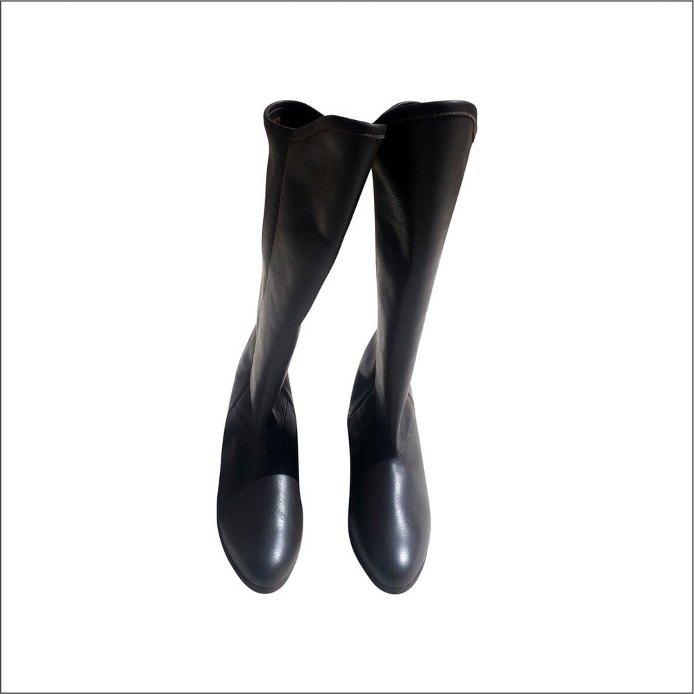 Viking Leather long boots pair Pull on leather long boot footwear pair new