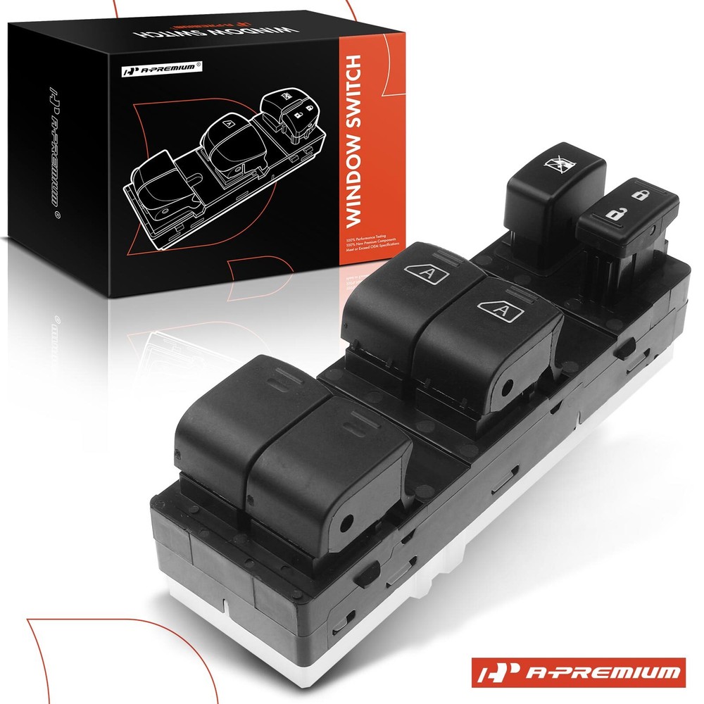 A-Premium Front Left Power Master Window Switch for Nissan Altima 07-12 Sedan