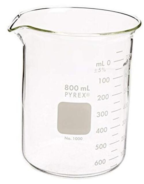 Griffin Low Form 800mL Beaker Graduated 6pk