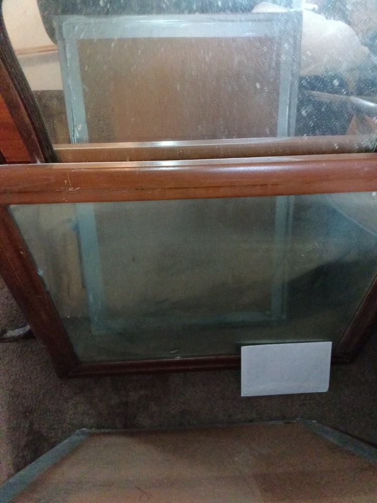 Antique  Wooden Framed Mirror