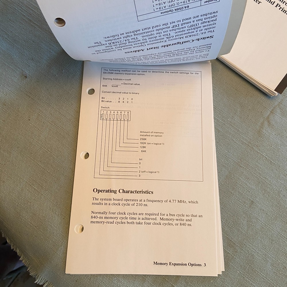 IBM PC Hardware Reference Library Technical Reference Options Adapters Vol 1 & 2