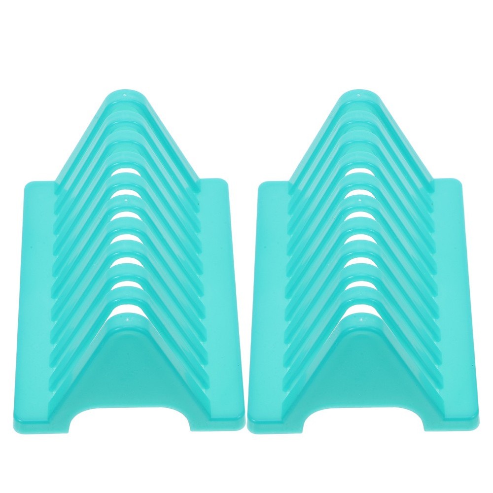 2 Pcs Slide Staining Shelf Laboratory Storage Rack Drying for Slides