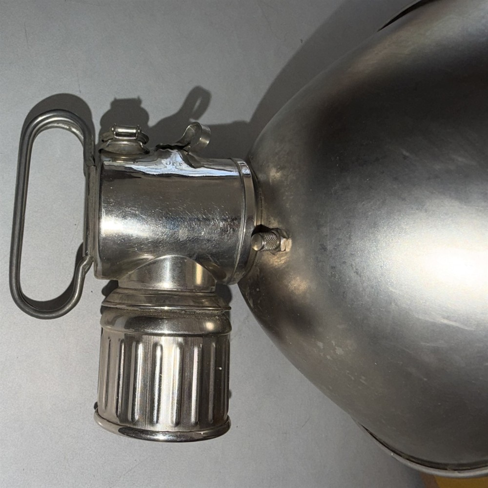 Antique Carbide Mining Light 7 1/4 " Reflector Barely Used Superb Condition