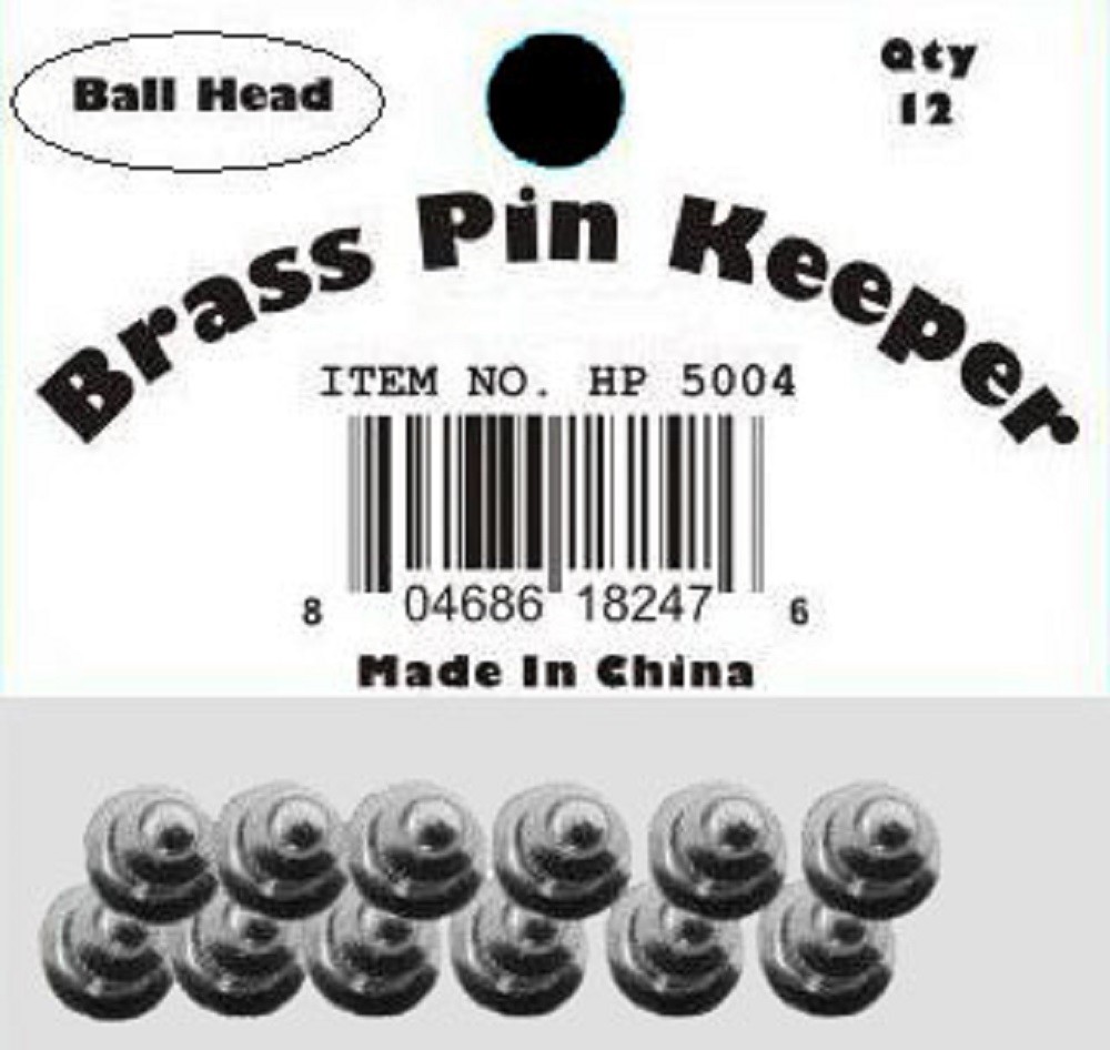 ( 24 Pieces ) Pin Keepers backs Locks Locking (Ball Head Silver)