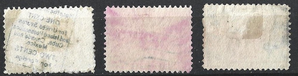 US Stamp # 328-330 Used, 330 face free cancel