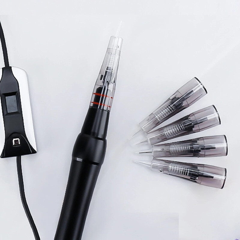 Makeup Microblading Needles Eyebrow Lip Tattoo Needle Cartridges Semi Permanent