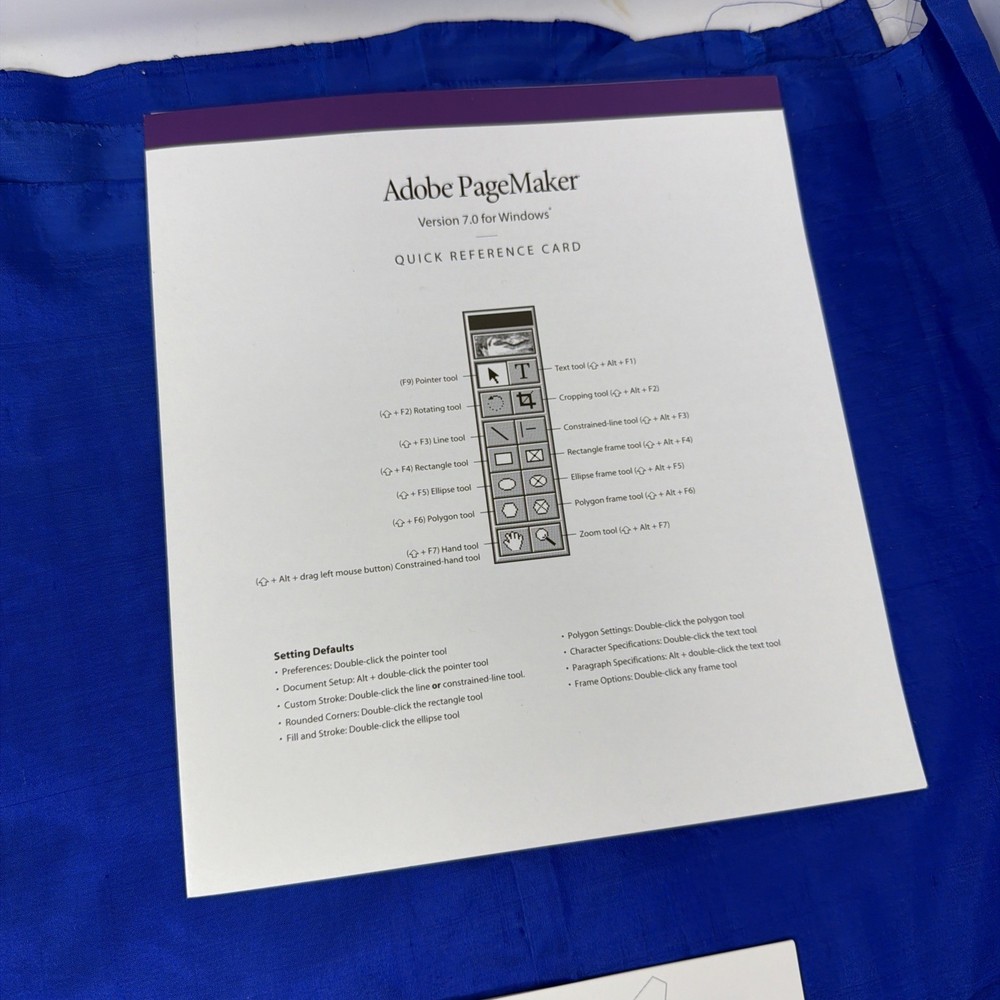 Adobe PageMaker 7.0 for Windows/Macintosh 2 Disc Set with Key Code