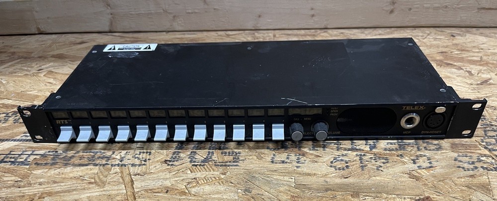 UNTESTED RTS Telex KP-12 BLACK 12 Position Key Panel Intercom System