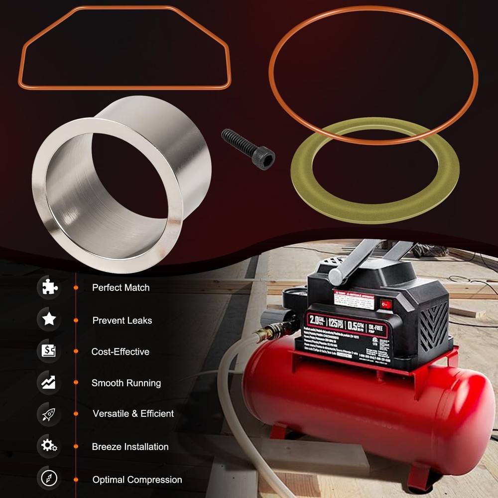 K-0650 Air Compressor Cylinder Sleeve and Compression Ring Replacement Kit Pe...