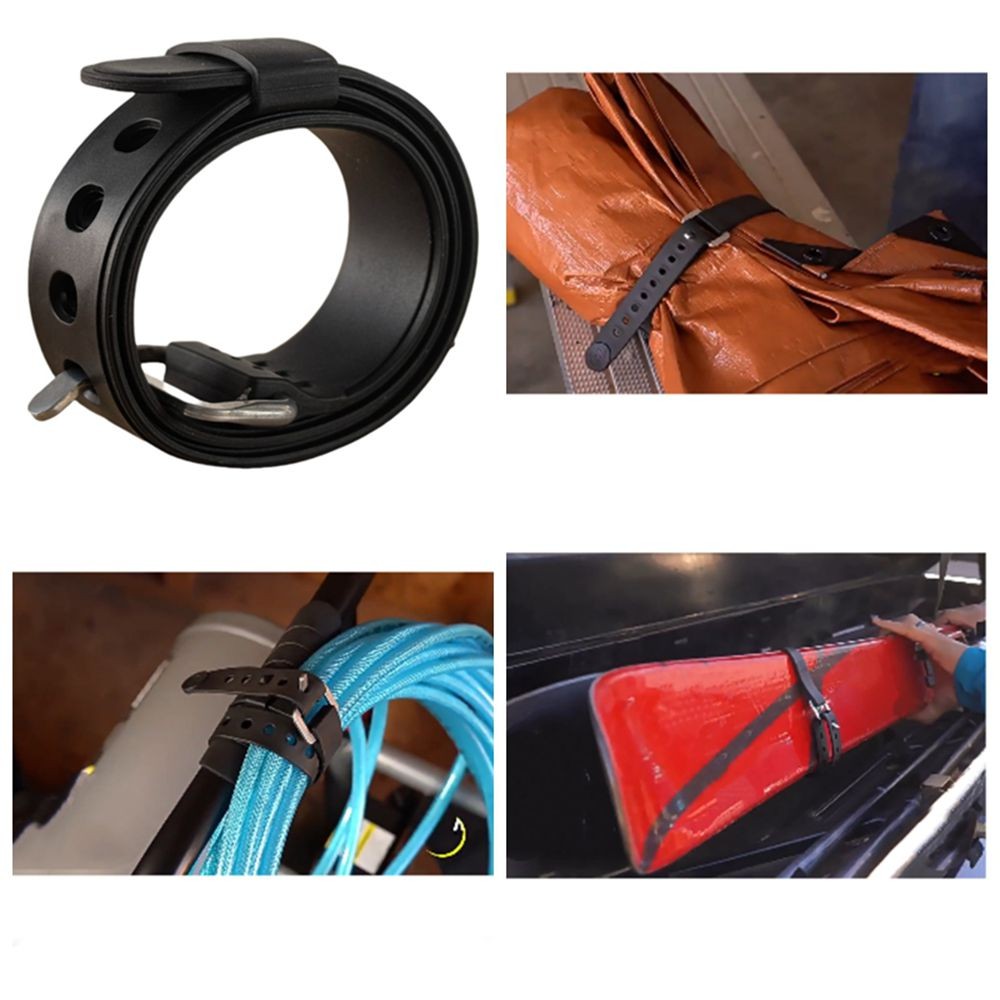 Silicone Straps Elastic And Adjustable Straps For Securing Cargo And Luggage