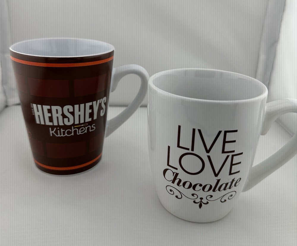 Two Hershey’s Chocolate Coffee Mugs, Preowned