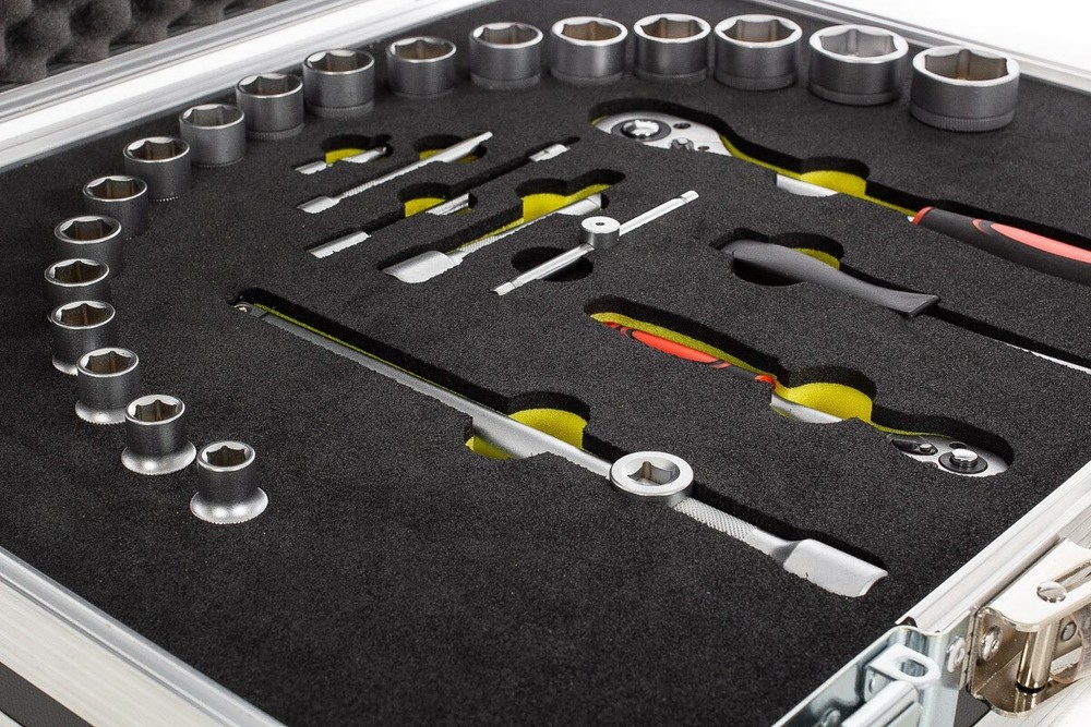 Socket Set Toolbox Flight Case With Custom Foam Insert - INCLUDES SOCKET SET