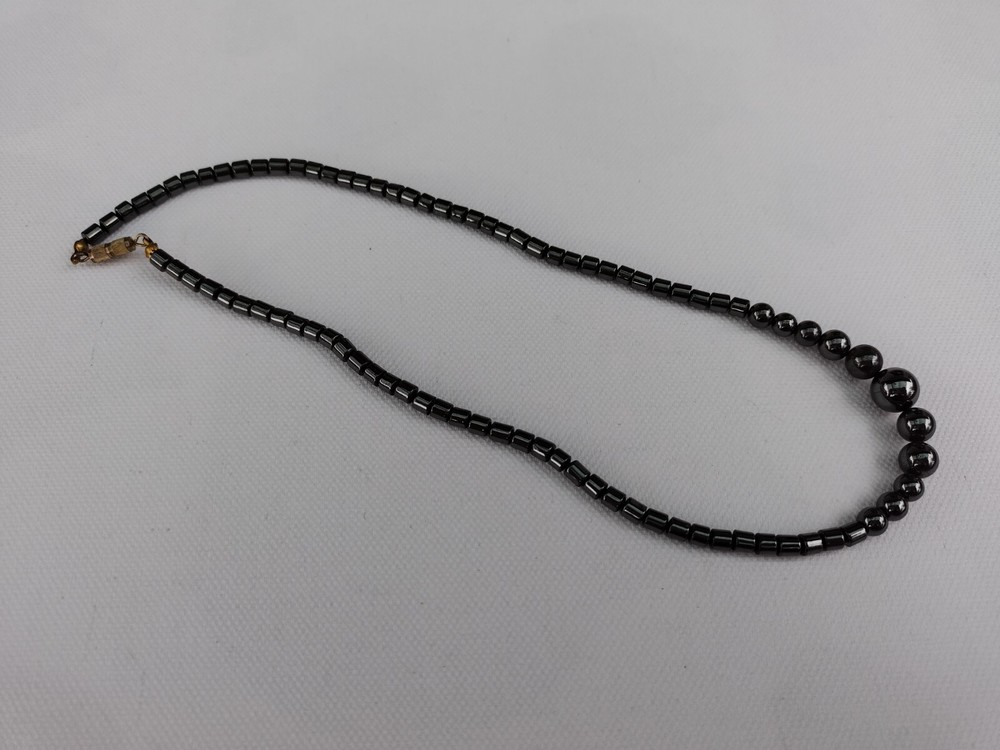 Vintage hematite necklace