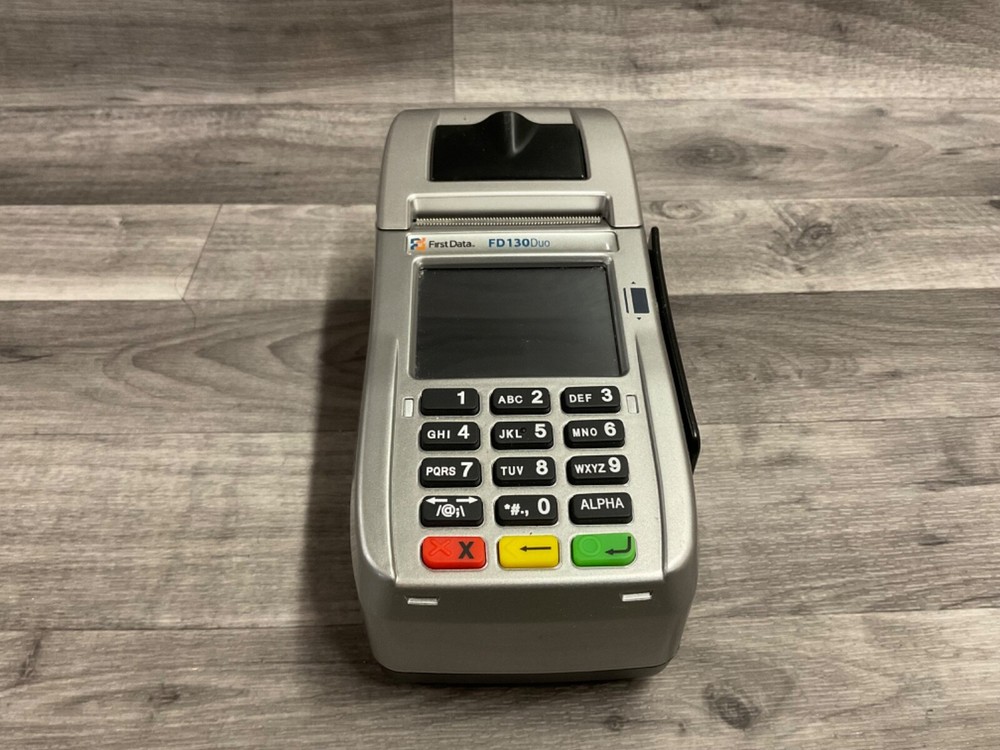 First Data FD130 Duo Credit/Debit Card Machine POS Terminal