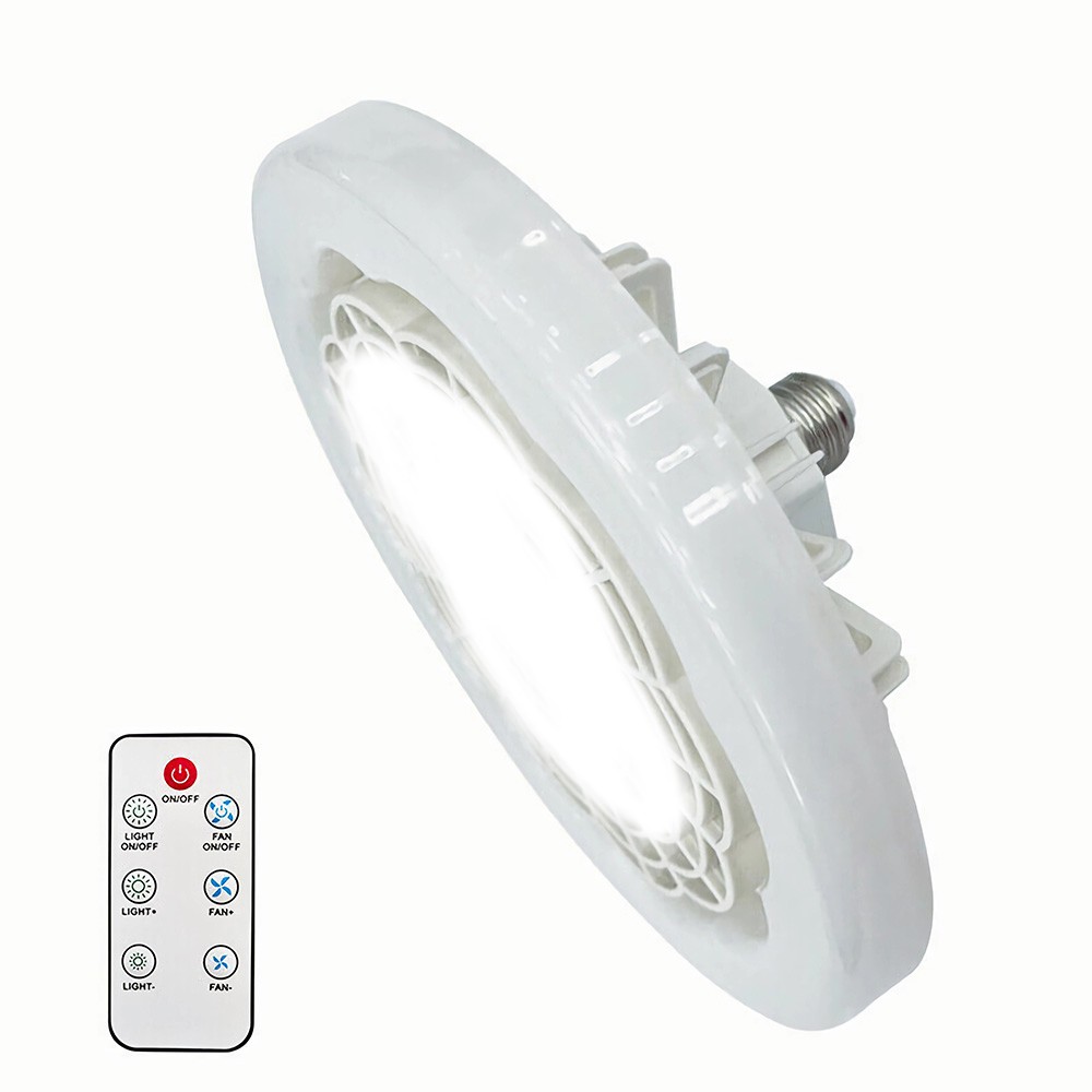 Socket Ceiling Fans with Light and Remote- Socket Fan light with Dimmable Led K1