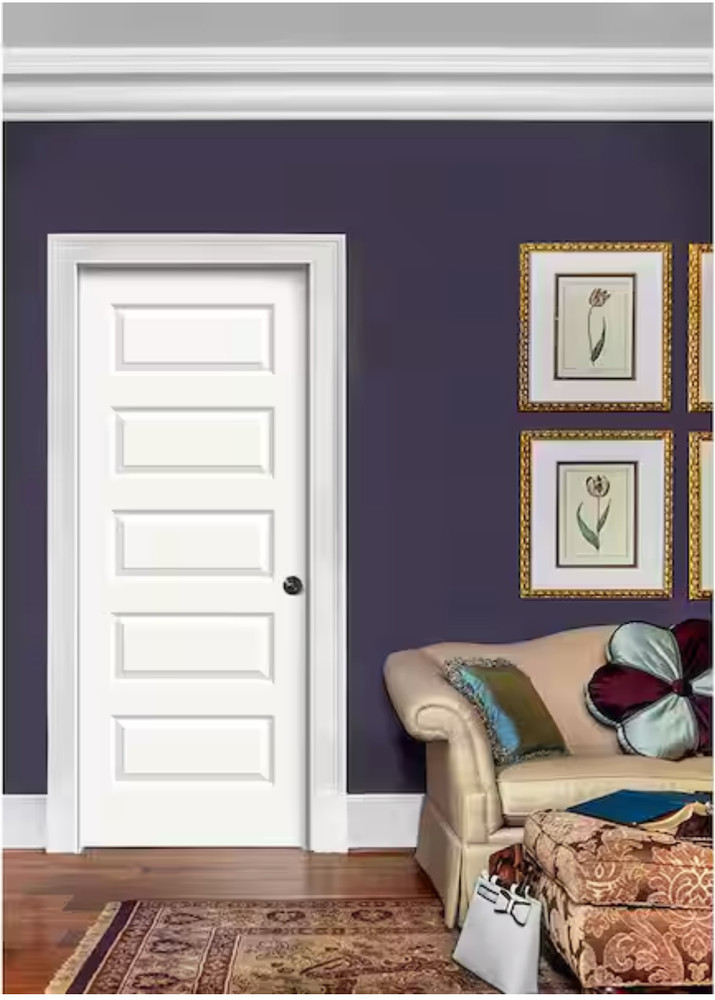 Rockport 5 Equal Raised Panel Solid Core Molded Interior Doors - Slabs & Prehung