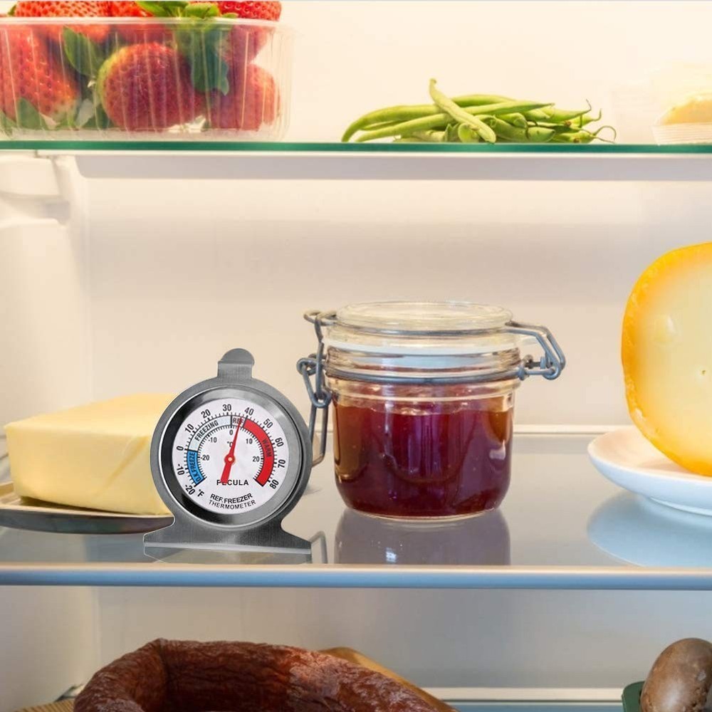 2-Pack Dual Temperature Refrigerator Thermometer – Instant Read & Easy Use