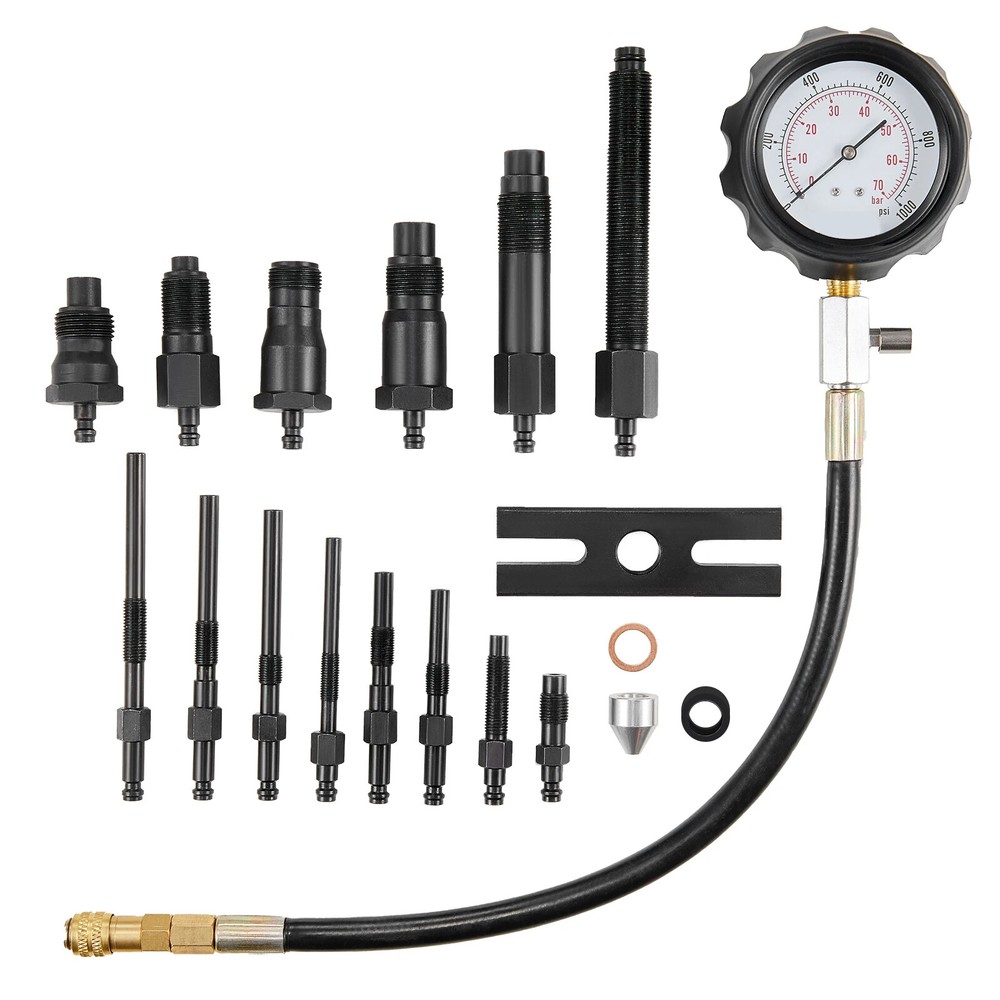 Diesel Engine Compression Tester 18pcs Cylinder Pressure Test Tool Kit