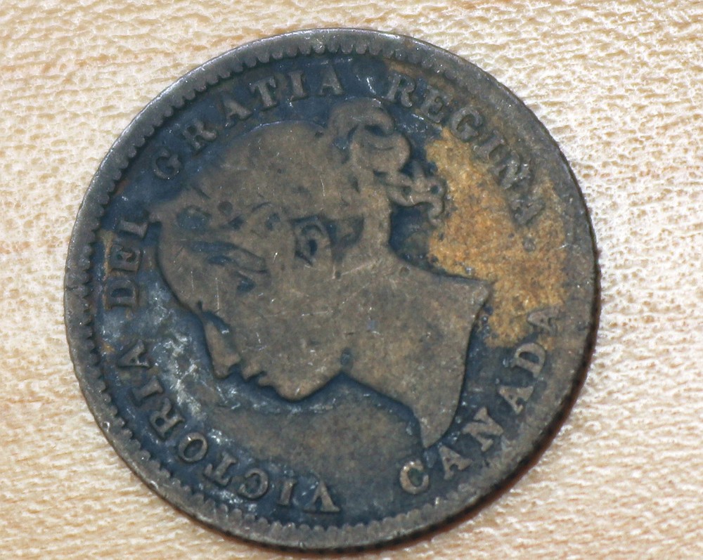 1874 Canada 10 Cents Silver