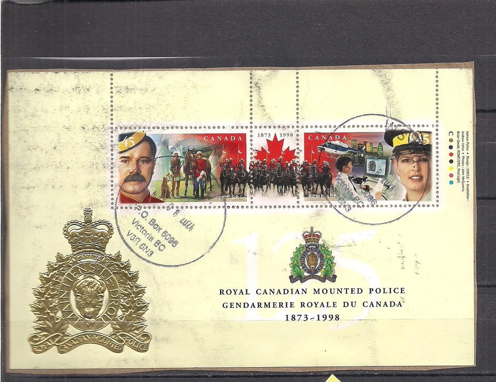 Canada 1737b  used sheet  on paper