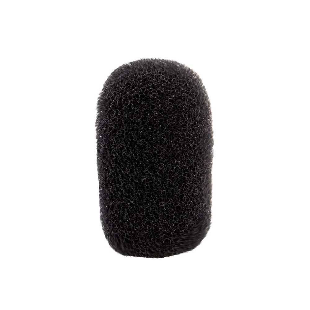 24 Pack Mini Foam Windscreen for Headset Microphone Black