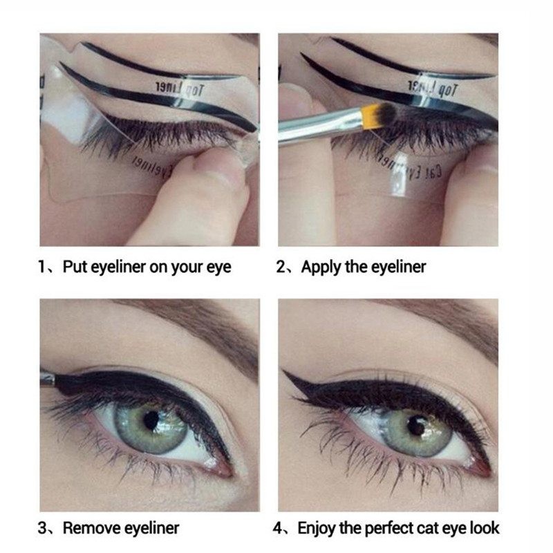 10pcs Shaping Eyeliner Eyeliner Tool Models Stencil Template Stencils Winged