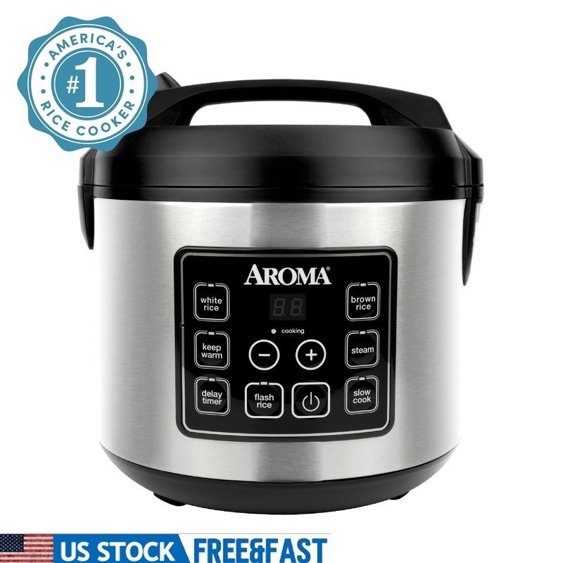 20-Cup Digital Rice Cooker Steamer Slow Cooker Nonstick Programmable Timer New