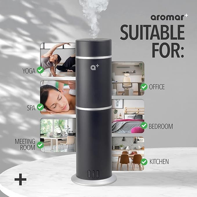 AROMAR Plus -Smart Waterless Essential Oil Diffuser:AIr Scent Include Scent