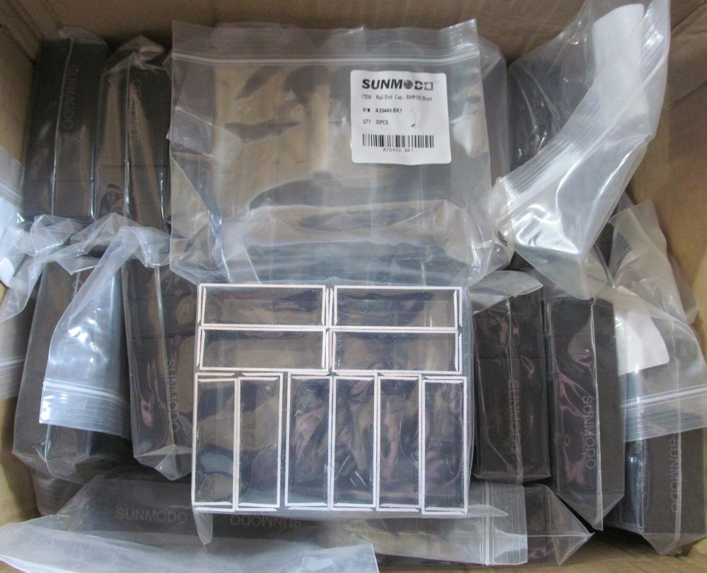 800-PACK SUNMODO A20440-BK1 SOLAR PANEL END RAIL CAP SMR100